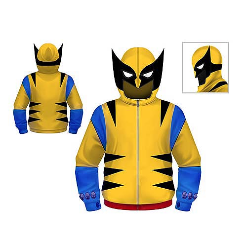 Wolverine Juvy Hooded Costume Fleece Zip-Up Sweatshirt